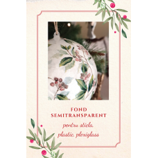 Curs de decoupage : Fond semitransparent cu hartie de orez