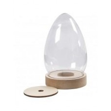 Ou din plastic cu baza din lemn