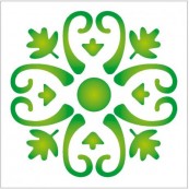 Sablon arabesc Opa 10x10cm