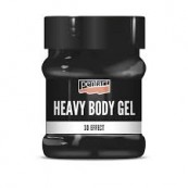 Gel Heavy Body Pentart, black, lucios, 100 ml