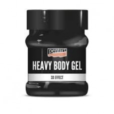 Gel Heavy Body Pentart, black, lucios, 100 ml