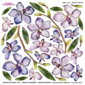 Folie Sospeso Trasparente- Branch Orchid