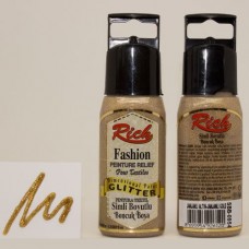 Liner cu glitter Rich, Antique Gold- 60ml